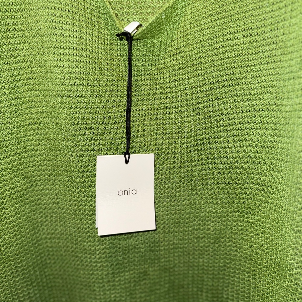 100% Linen NWT XL Onia Open-back Crochet-knit Linen Midi Dress - Picture 6 of 7